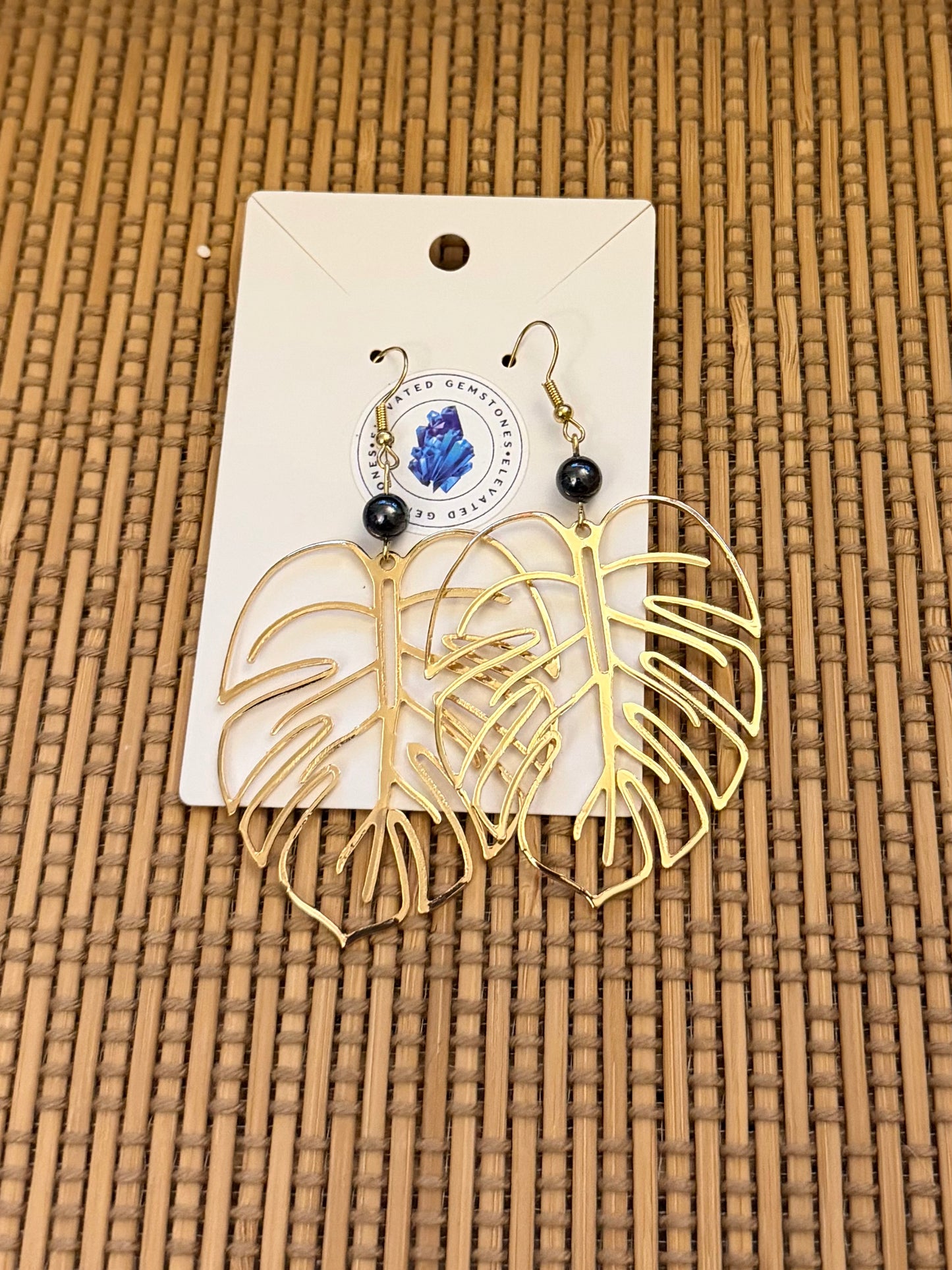 Monstera Earrings