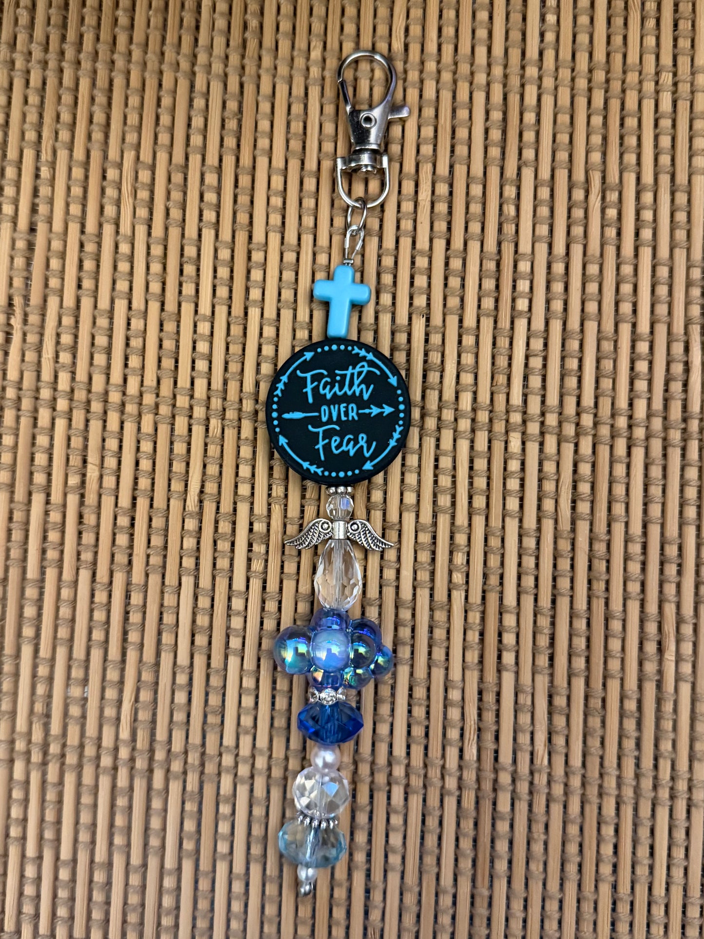 Faith Over Fear Keychain
