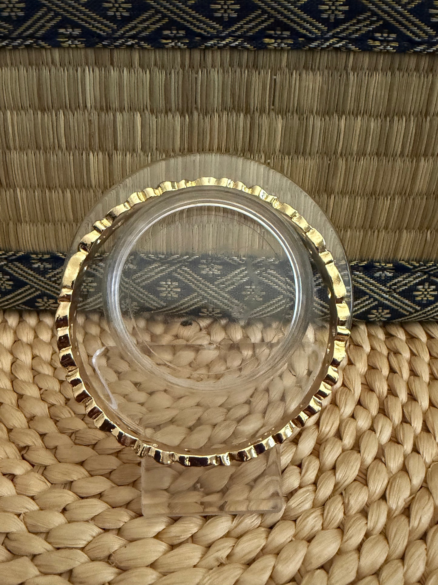 Gold Plumeria Hawaiian Bangle Bracelet