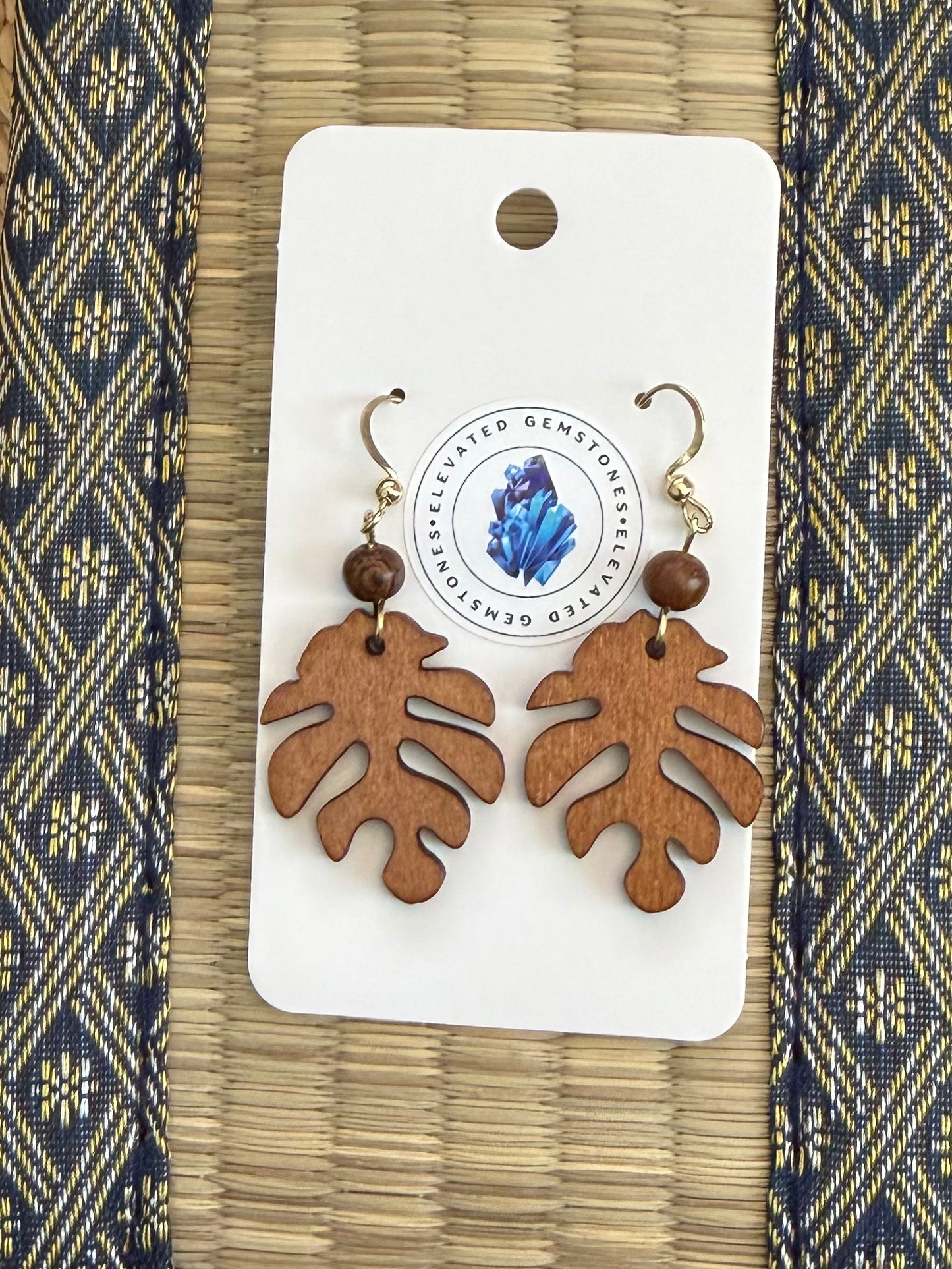 Filipino Wood Bead Earrings