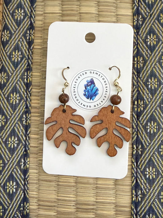 Filipino Wood Bead Earrings