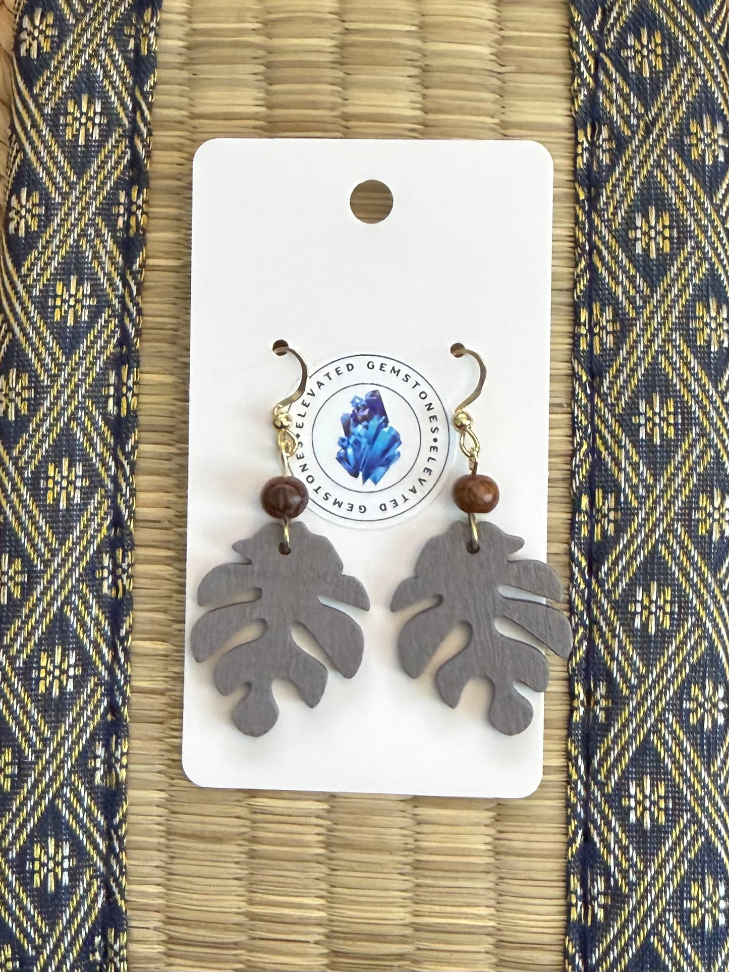 Filipino Wood Bead Earrings