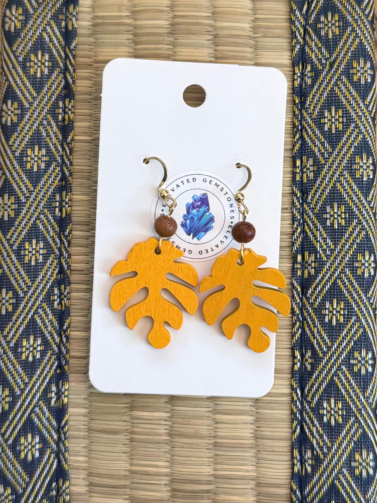 Filipino Wood Bead Earrings