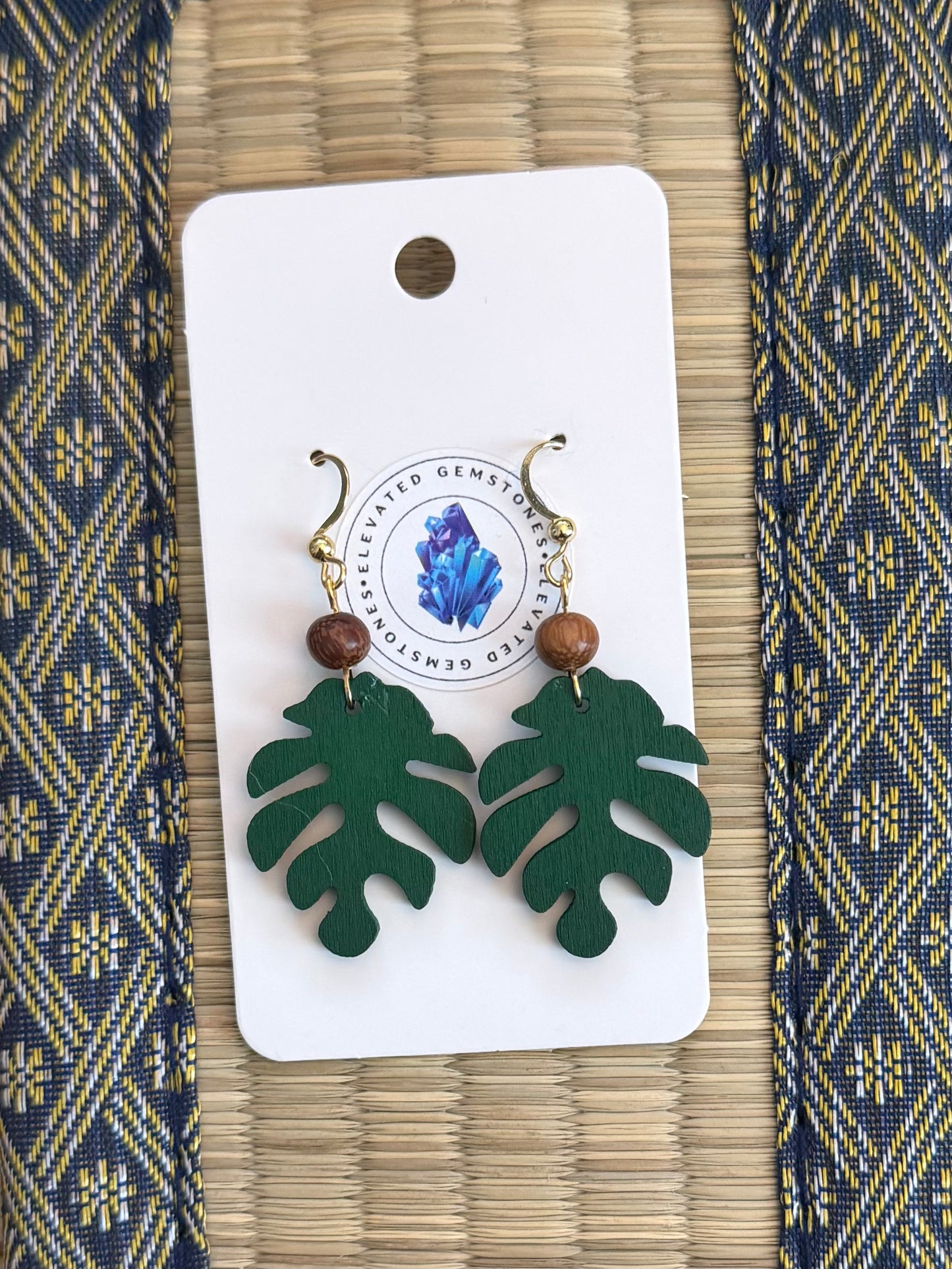Filipino Wood Bead Earrings