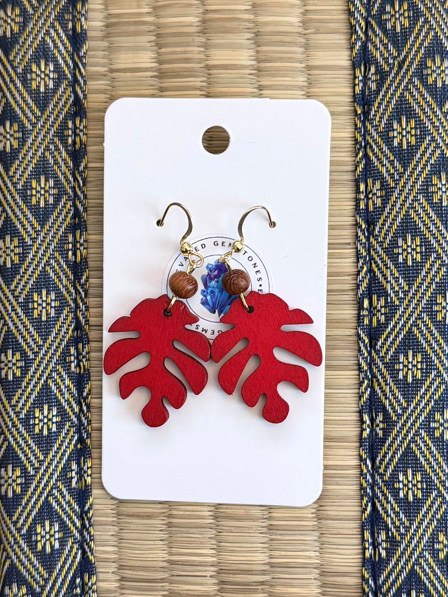 Filipino Wood Bead Earrings