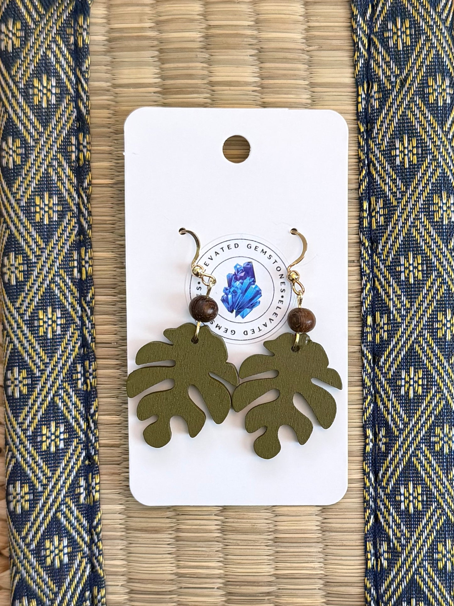 Filipino Wood Bead Earrings