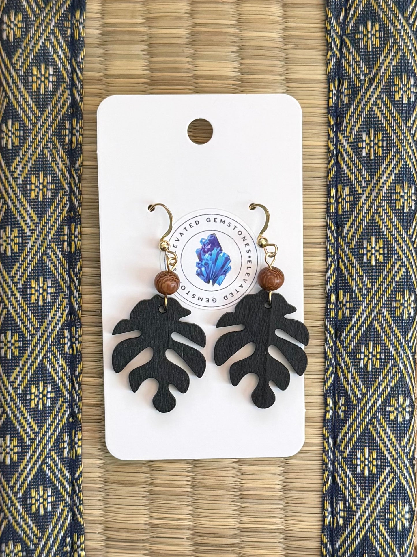 Filipino Wood Bead Earrings