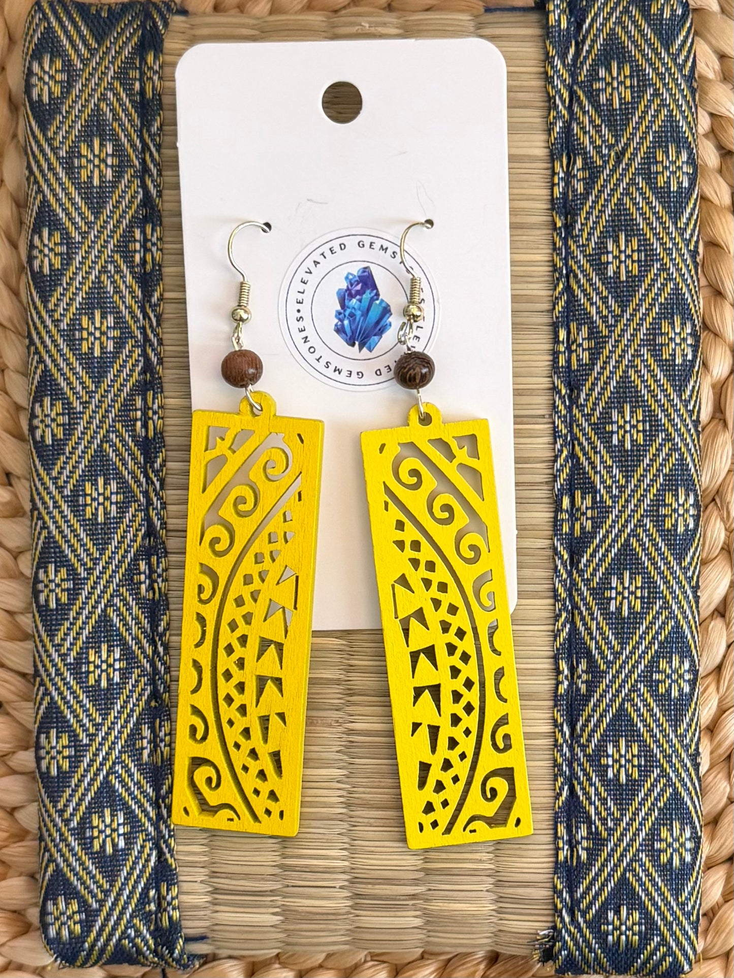 Filipino Wood Bead Earrings