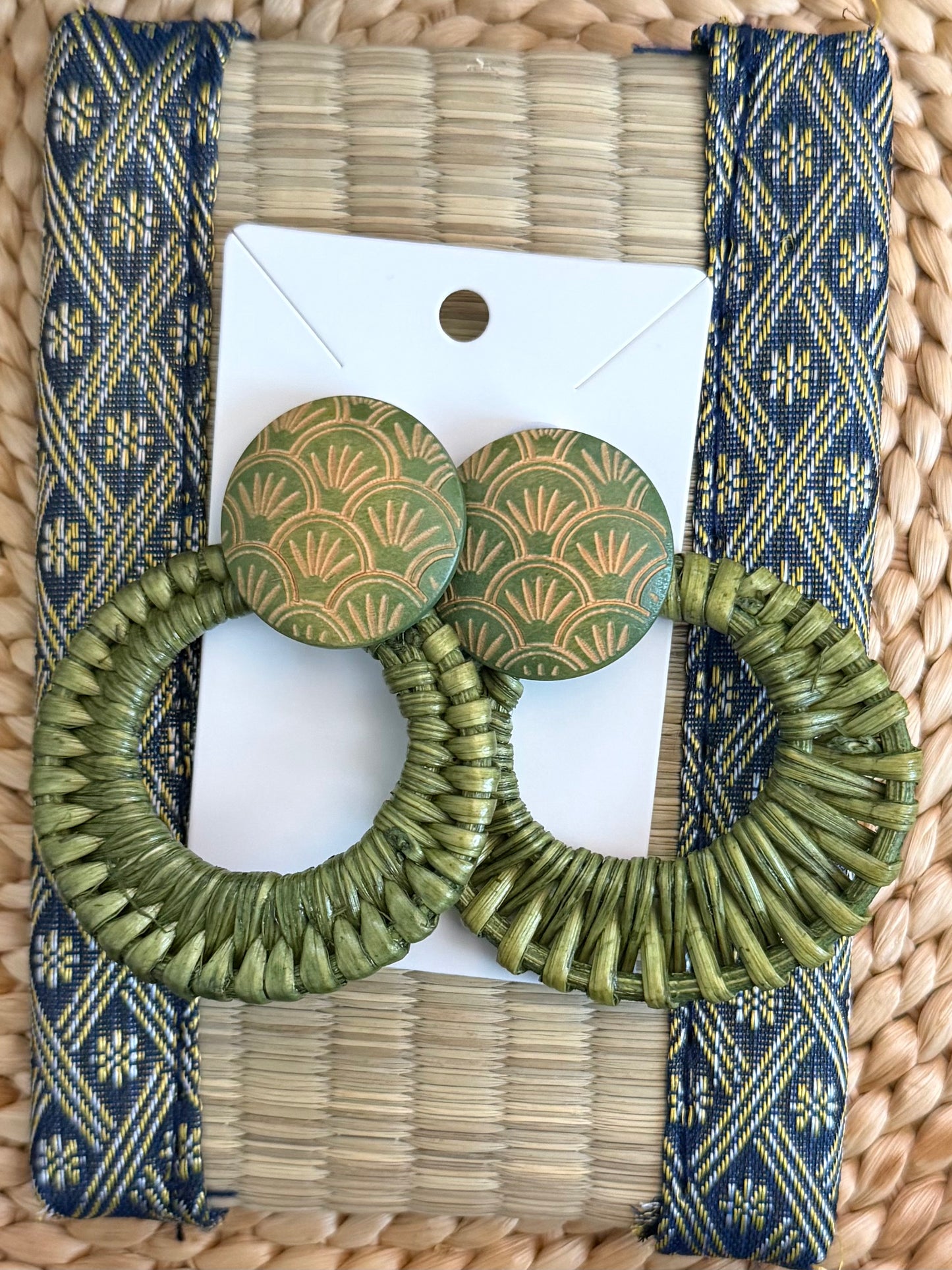 Rattan Earrings