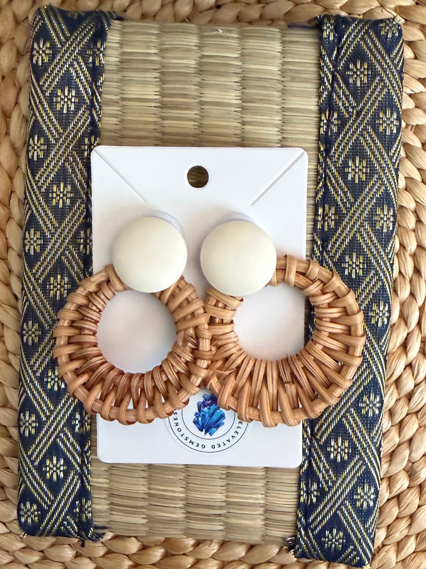 Rattan Earrings