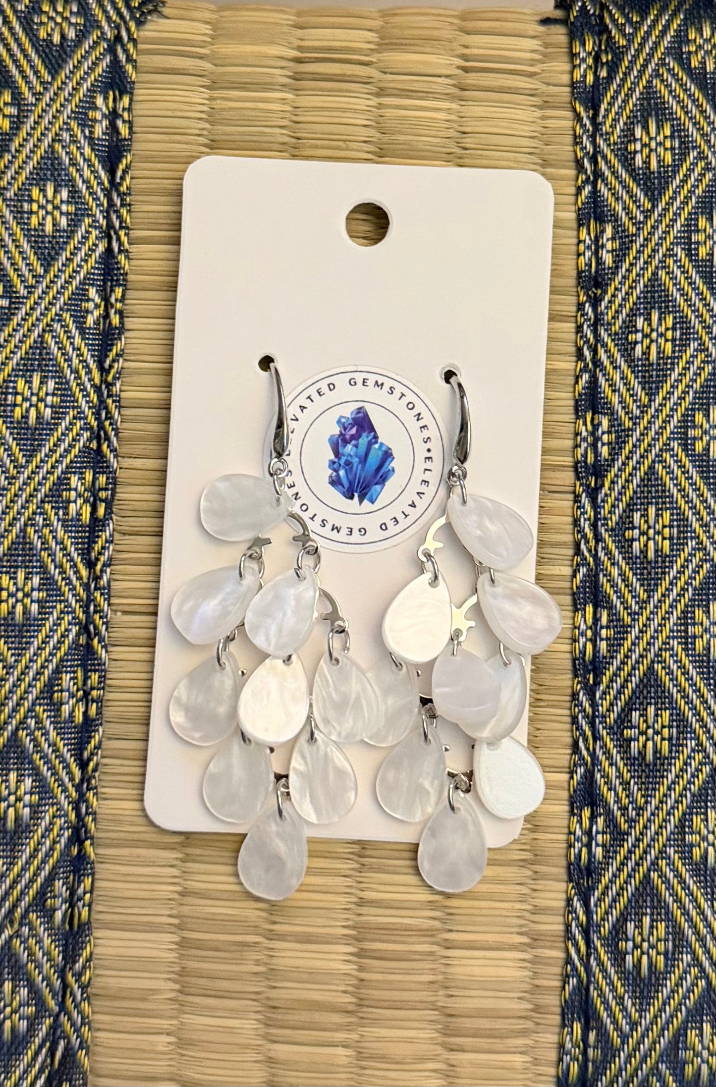 White Shell Teardrop Earring