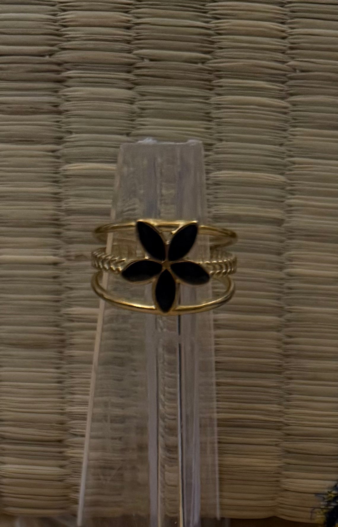 Gold Plumeria Ring