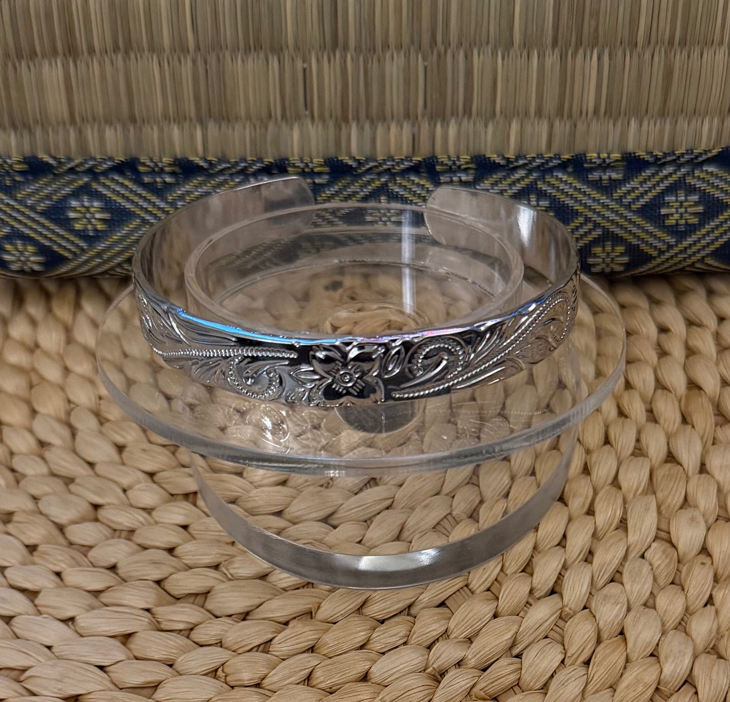 Plumeria Hawaiian Bangle Bracelet