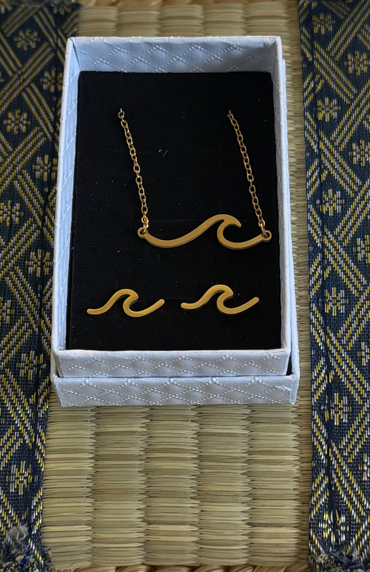 Wave Jewelry Set Stainless Steel