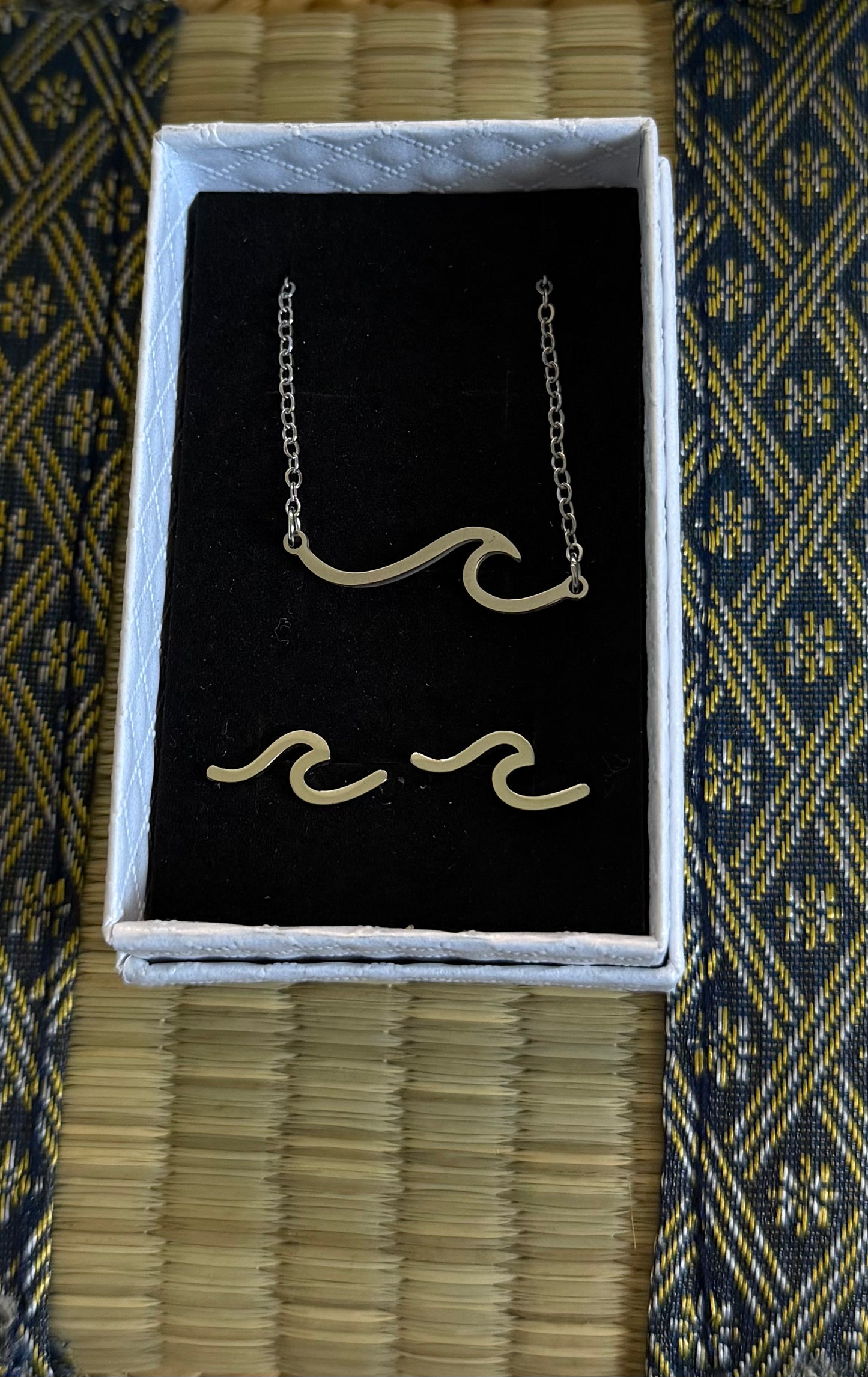 Wave Jewelry Set Stainless Steel