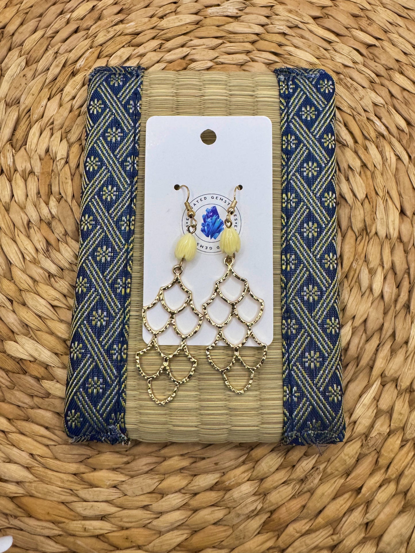 Ocean Wave Dangle Earring