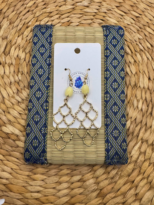 Ocean Wave Dangle Earring