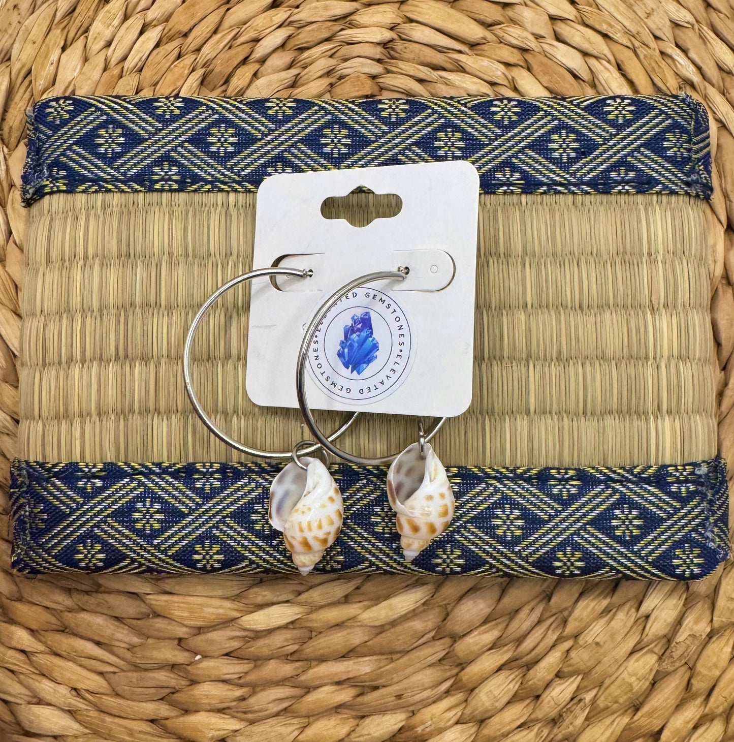 Conch Shell Hoop Earrings