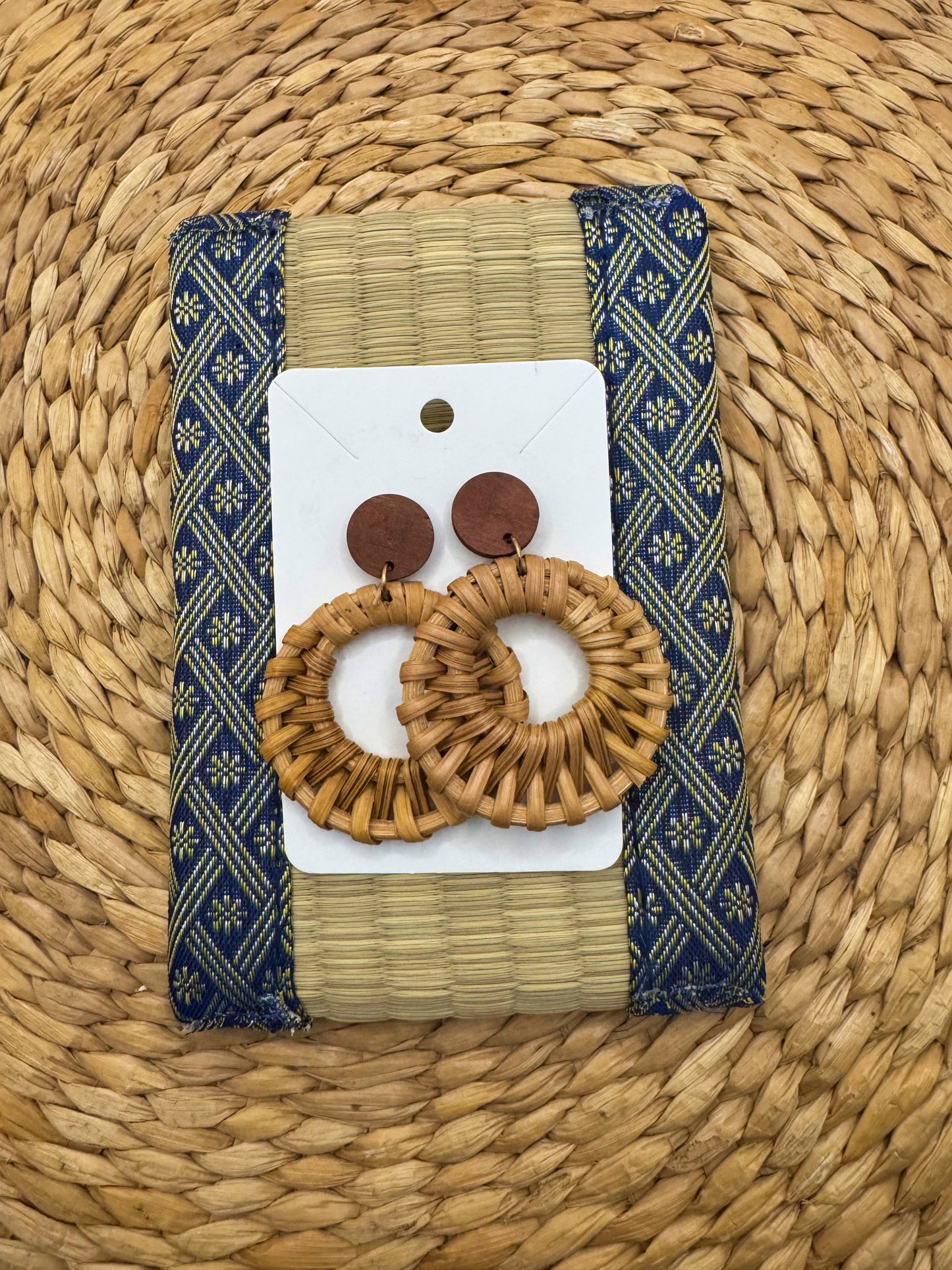 Rattan Earrings