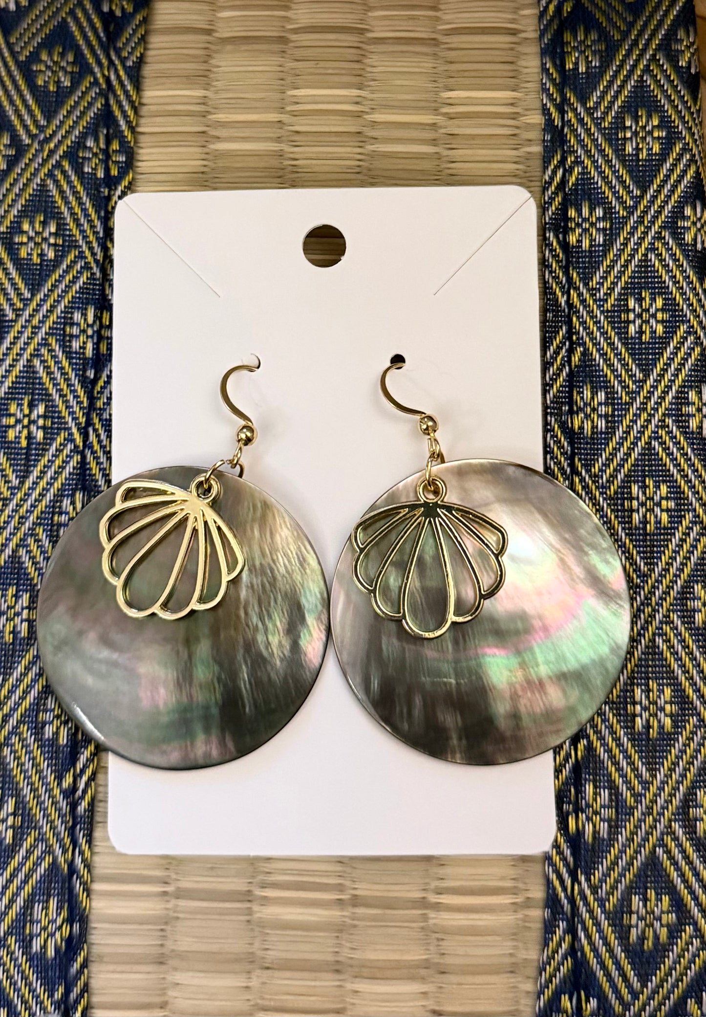 Abalone Clam Earrings