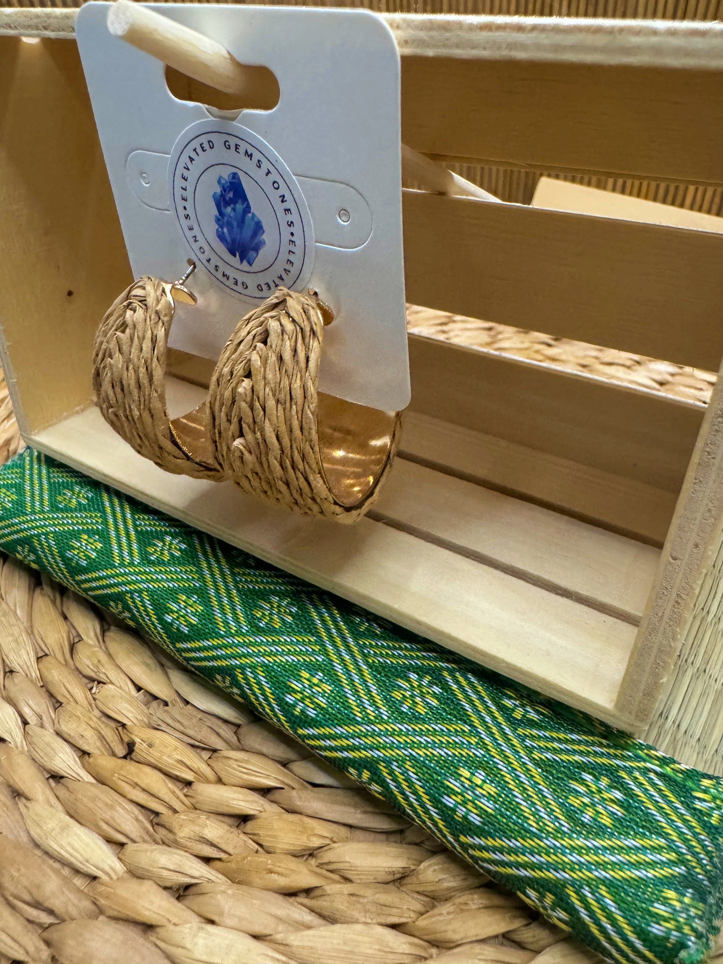 Rattan Earrings