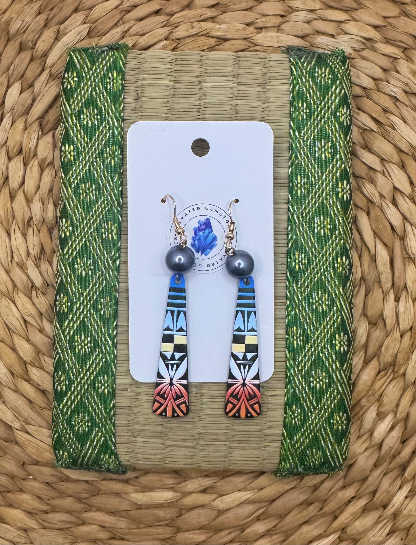 Tribal Triangle Earring