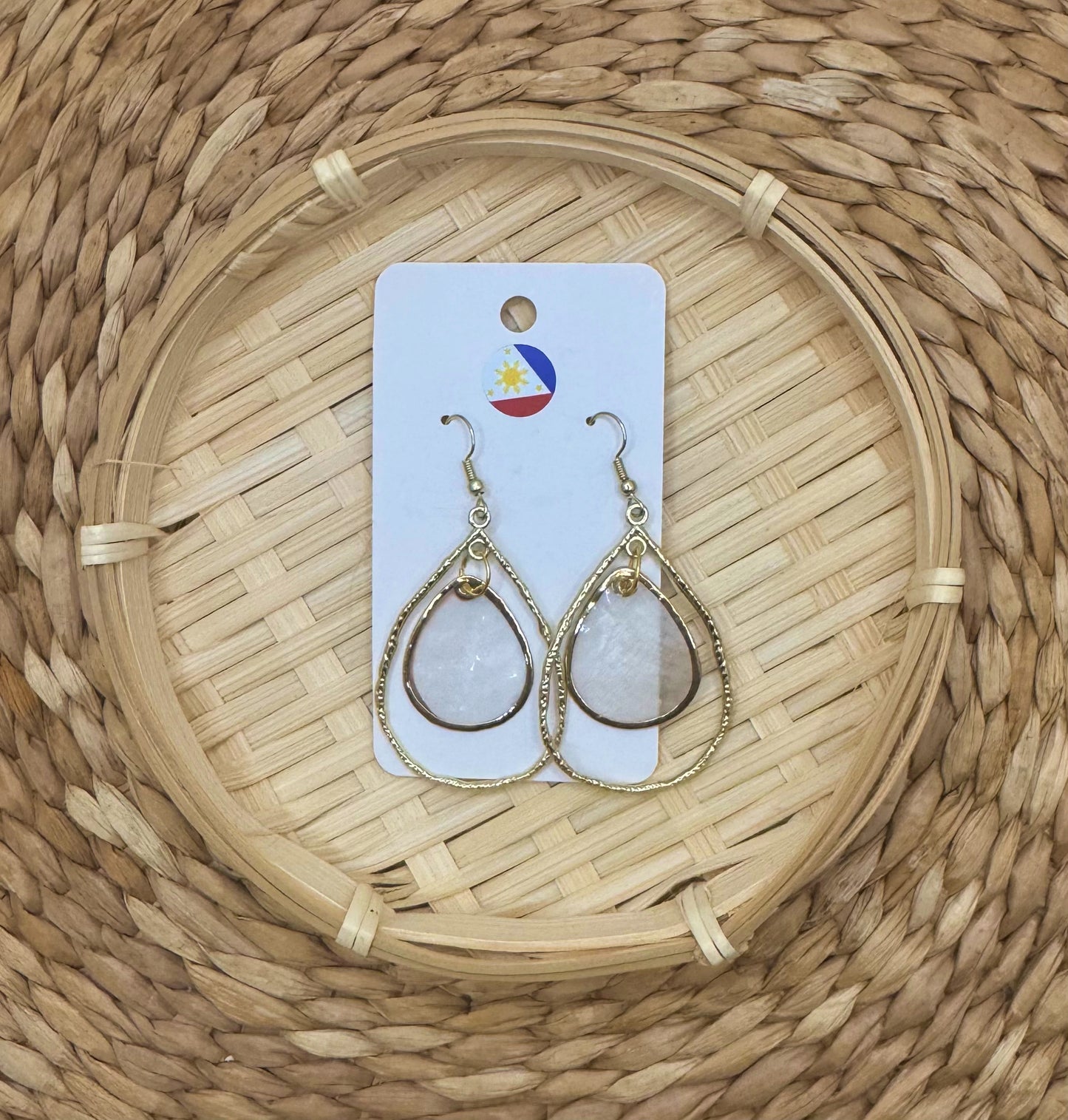 Capiz Shell Teardrop Earring