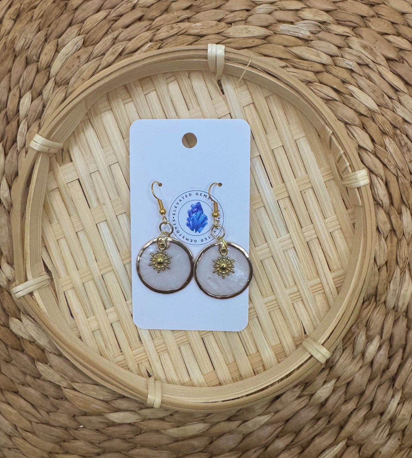 Capiz Shell Sun Earring
