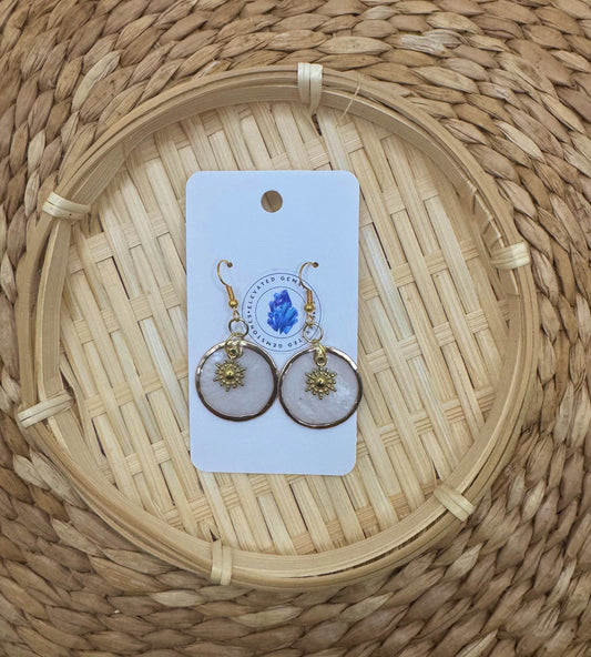 Capiz Shell Sun Earring