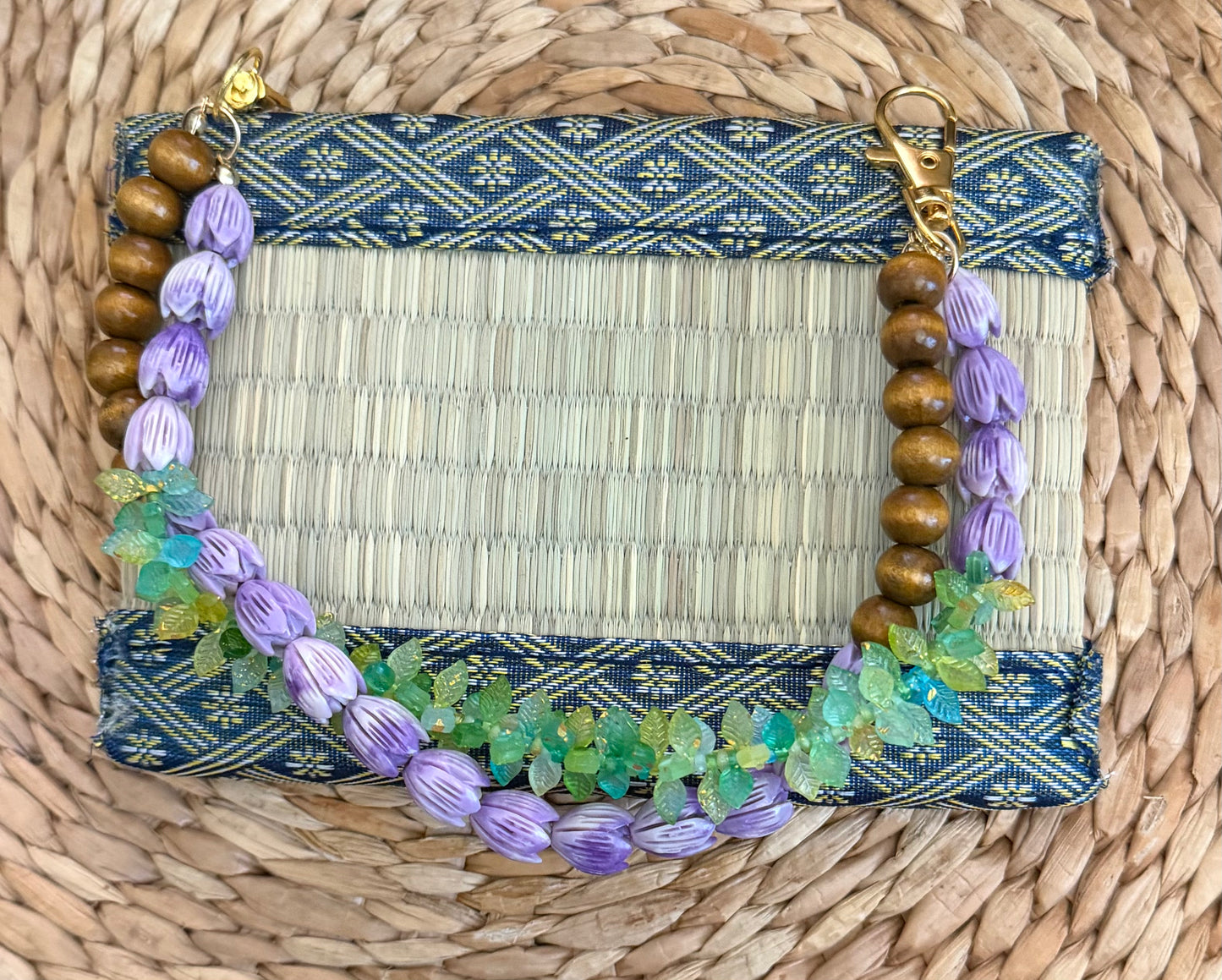 Pikake Jasmine Green Fern Bag Lei