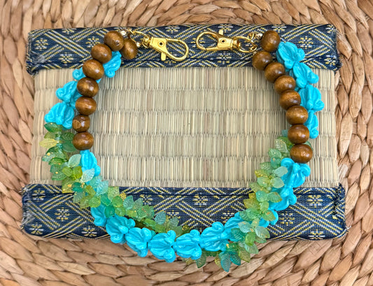 Crown Flower Green Fern Bag Lei