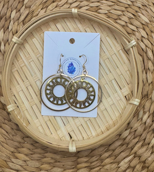 Philippine Sun Hoop Earrings