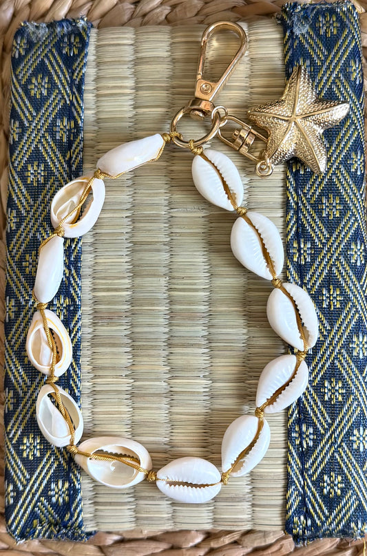 Cowrie Shell Starfish Bag Chain