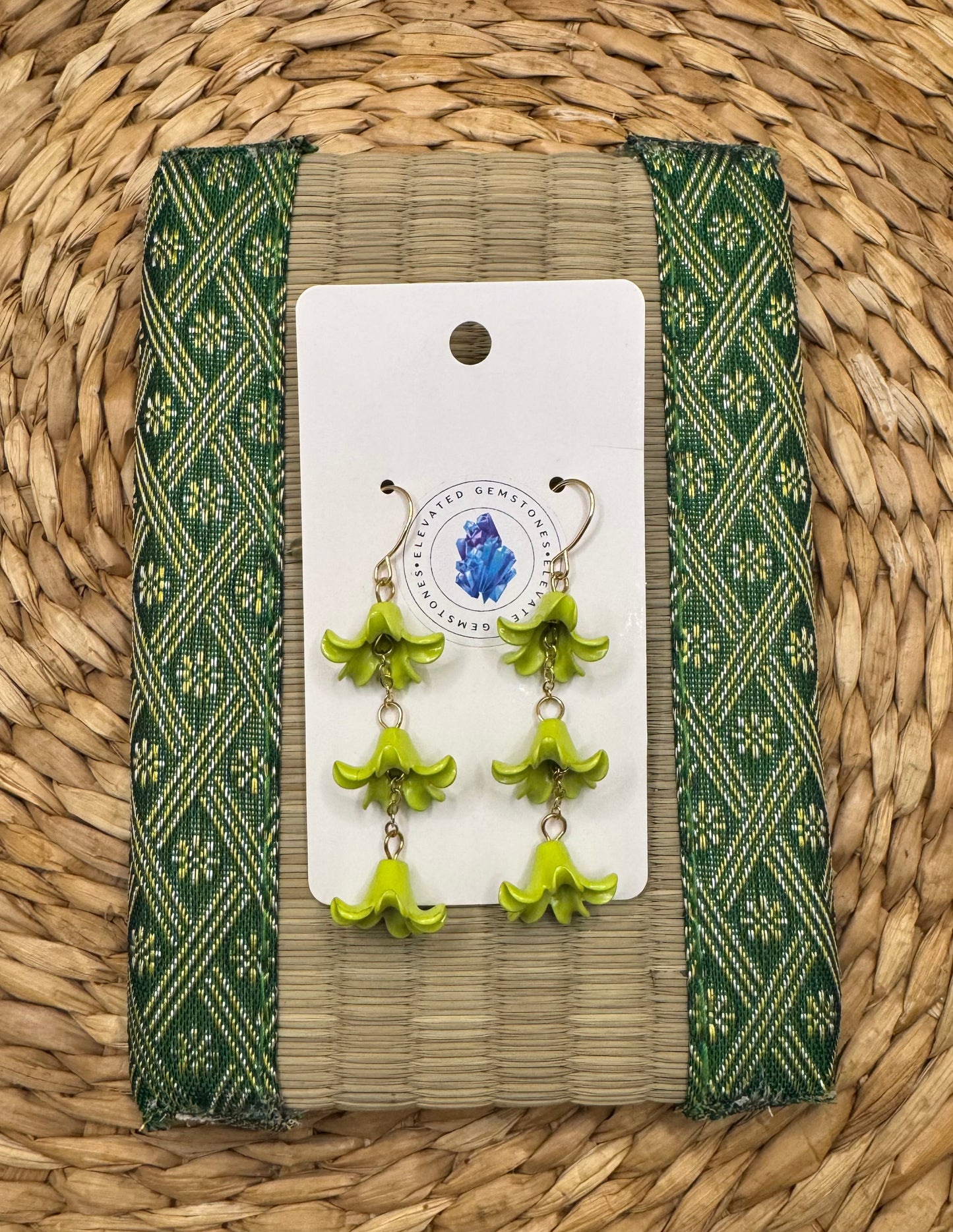 Trumpet Flower Tassel Earrings