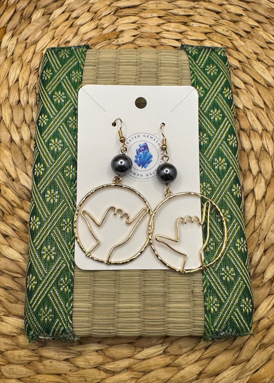 Hang Loose Hoop Earrings