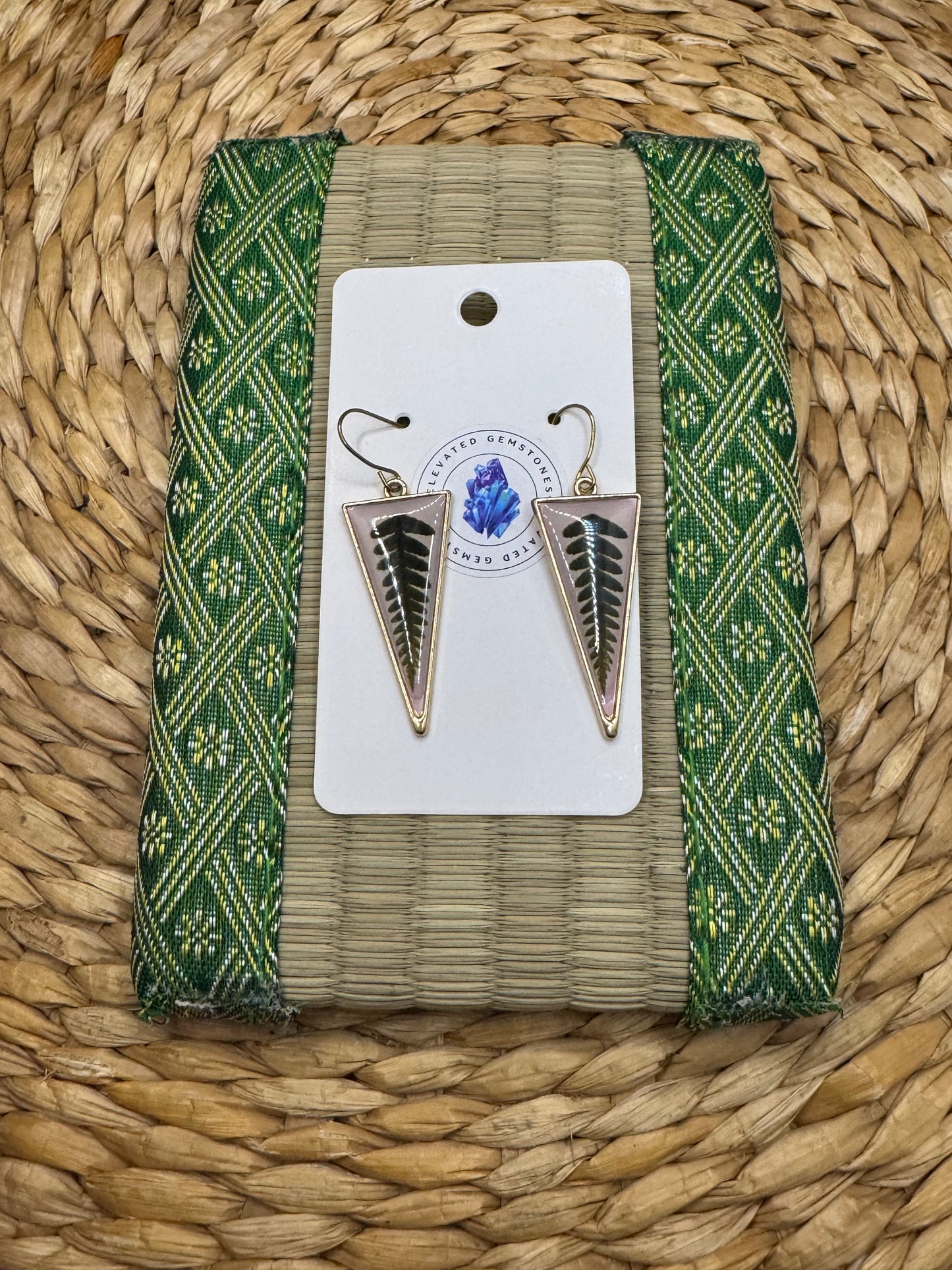 Triangular Leaf Earring