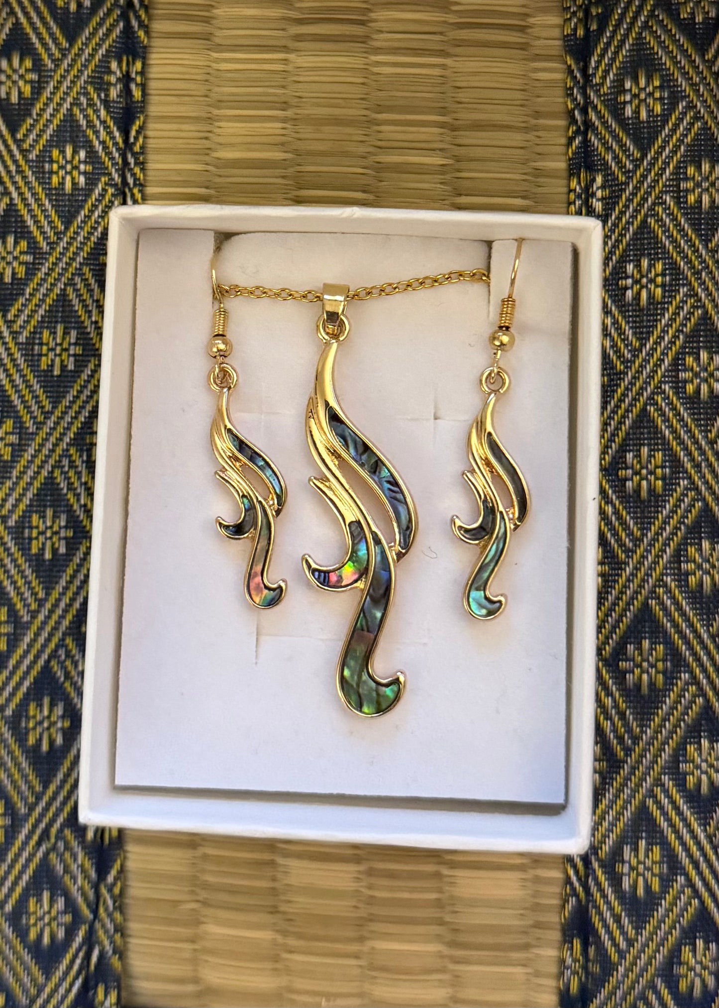 Abalone Waterfall Jewelry Set
