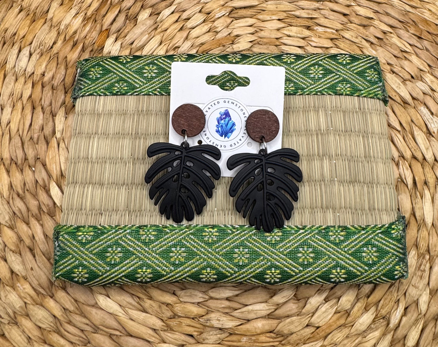 Monstera Earrings