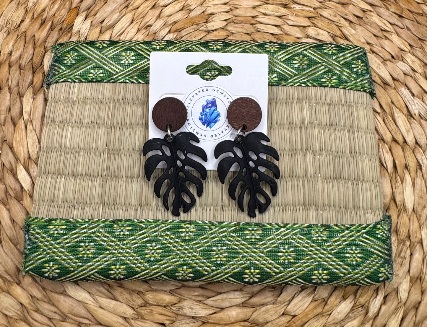 Monstera Earrings
