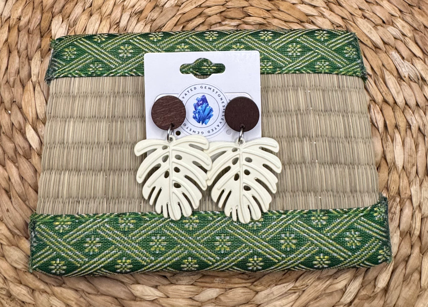 Monstera Earrings