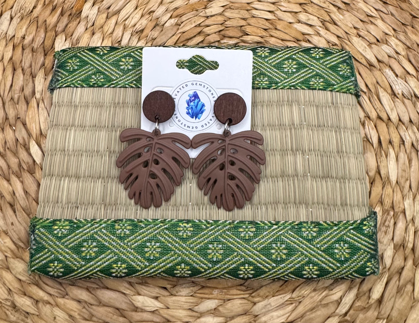 Monstera Earrings