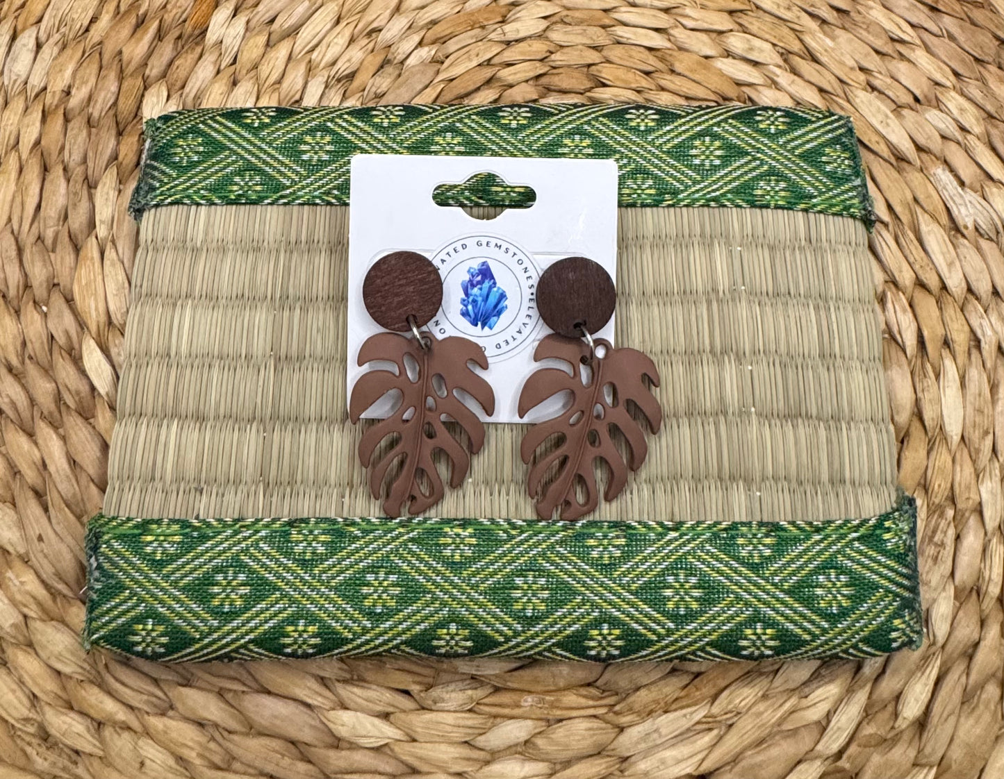 Monstera Earrings