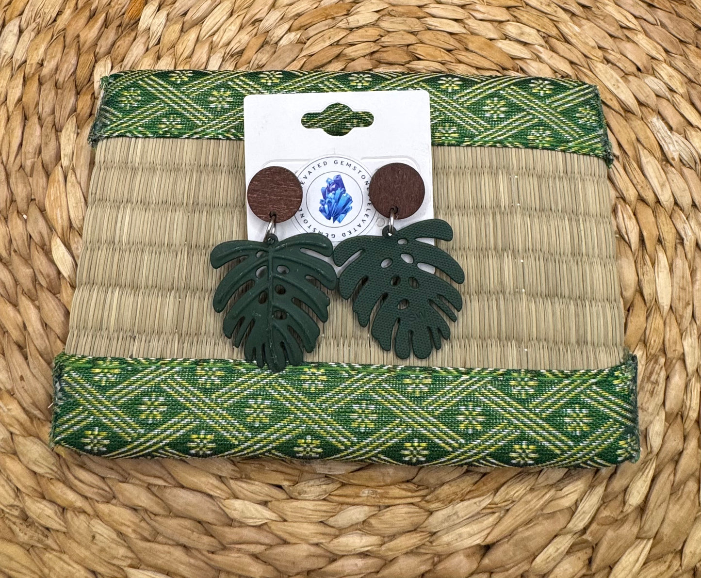 Monstera Earrings