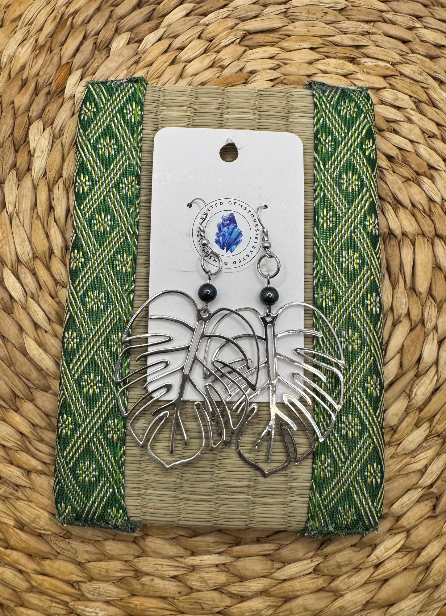 Monstera Earrings