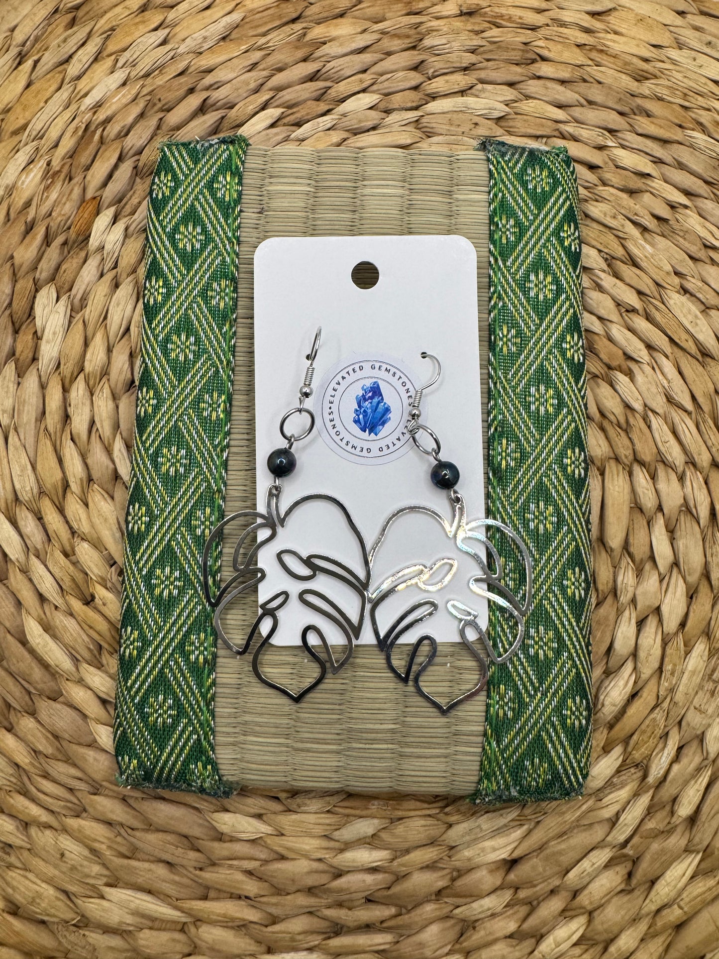 Monstera Earrings