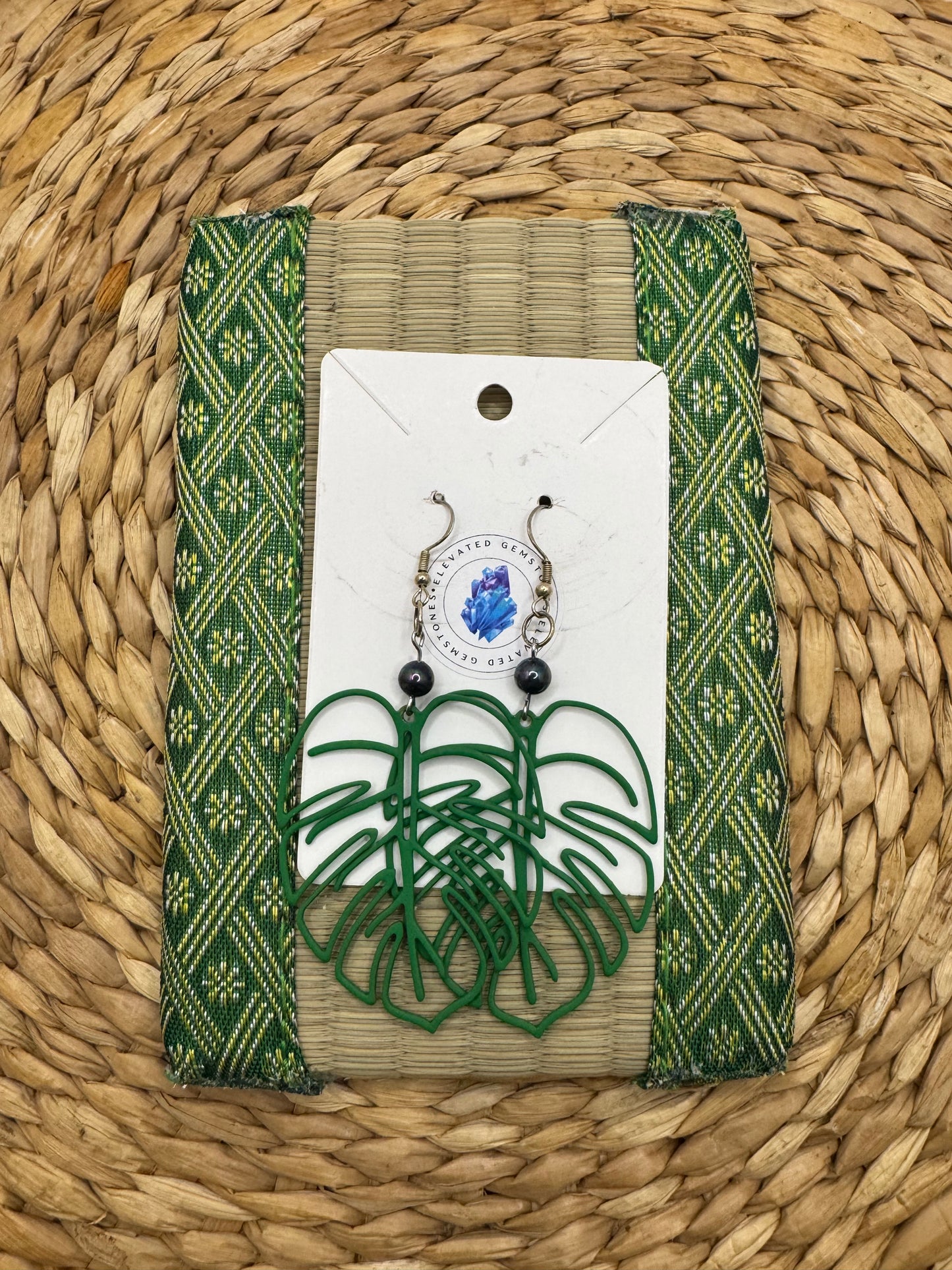 Monstera Earrings