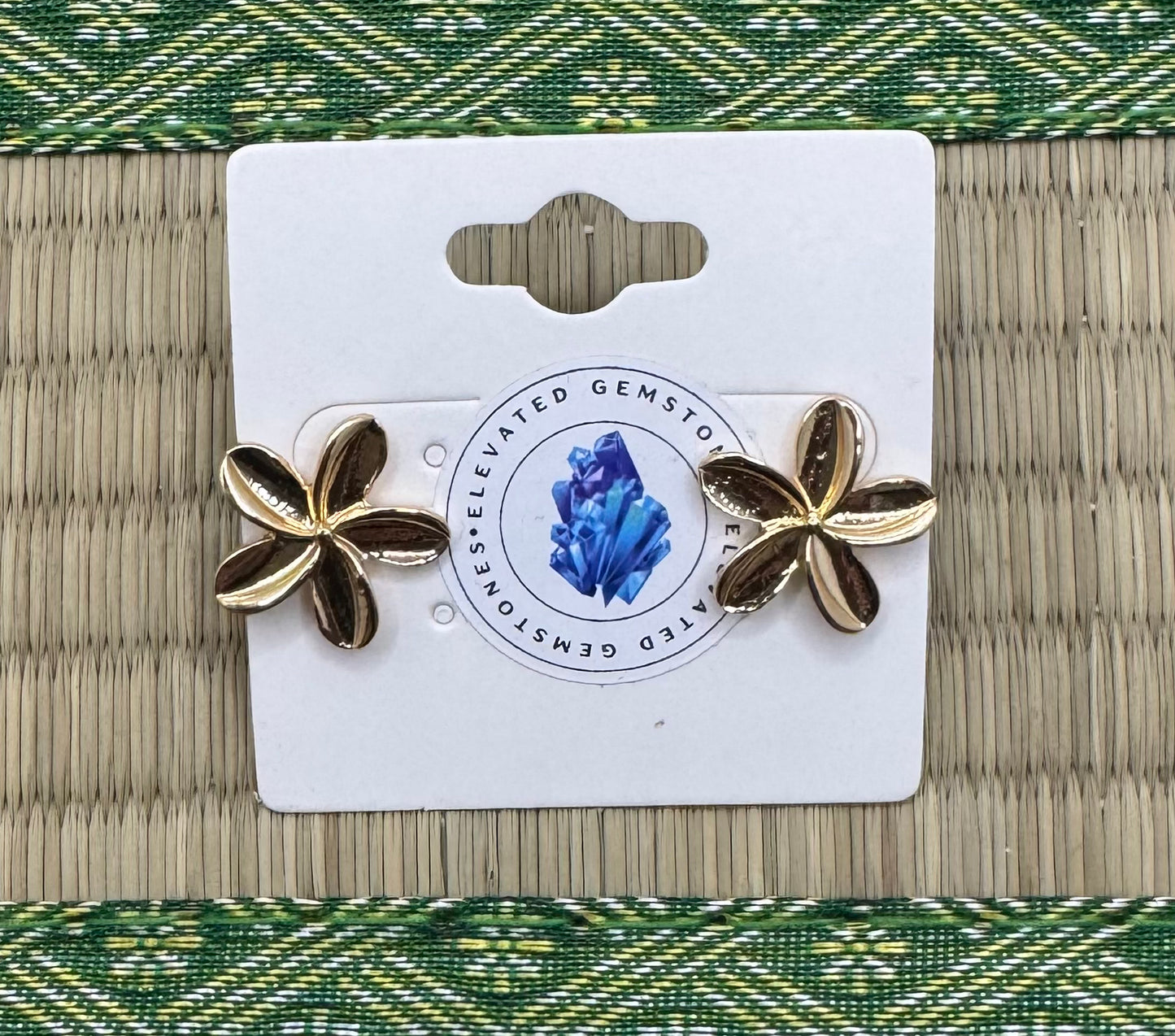 Plumeria Stud Earrings