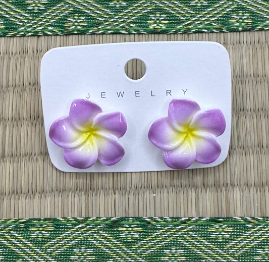 Hibiscus Stud Earrings