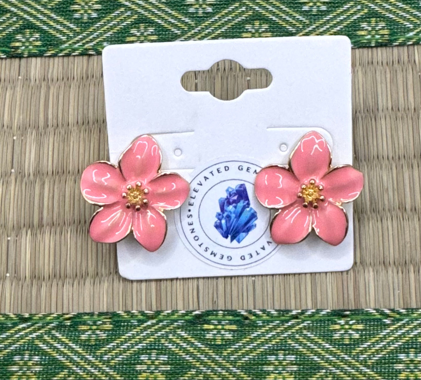 Plumeria Stud Earrings