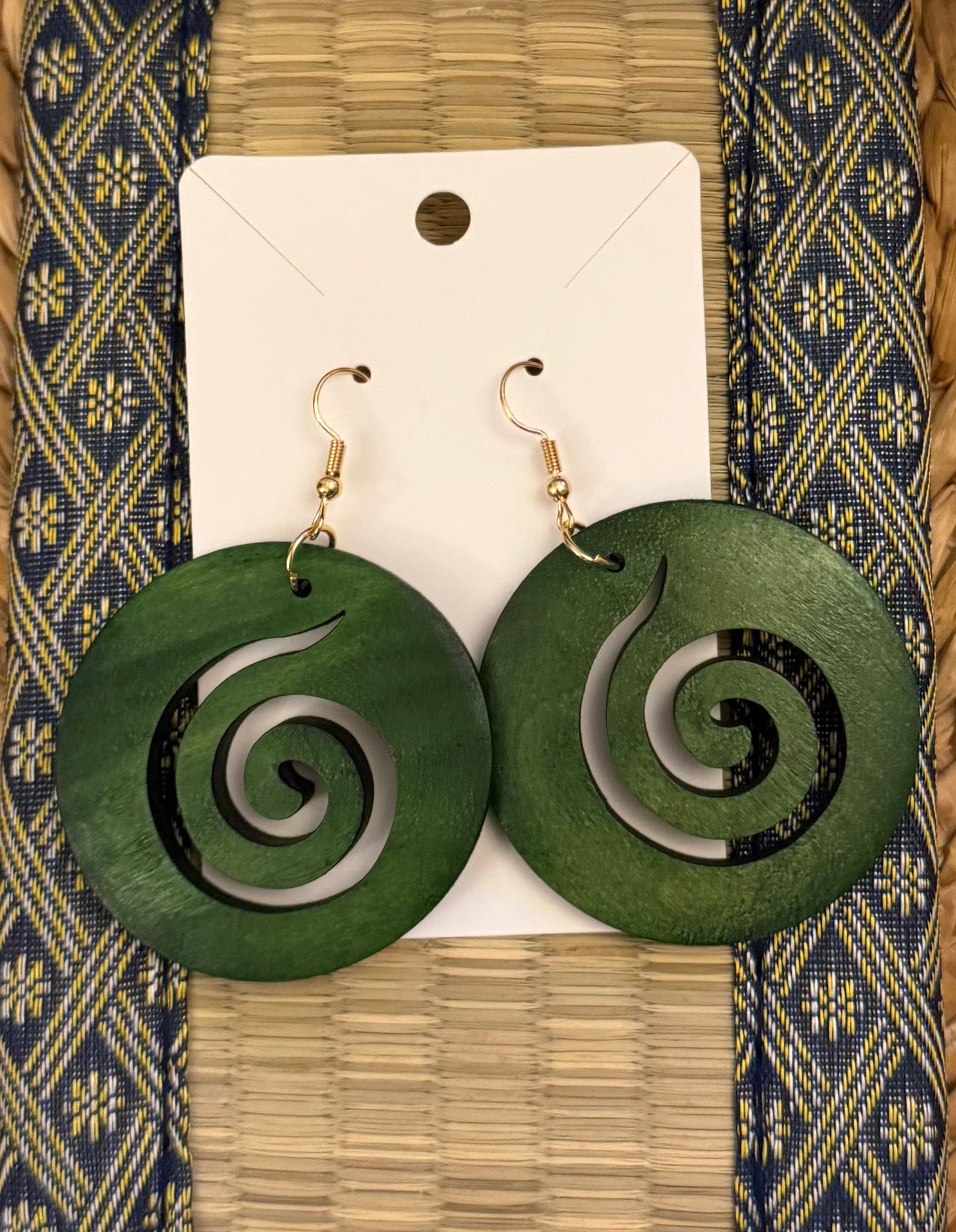 Round Spiral Earrings